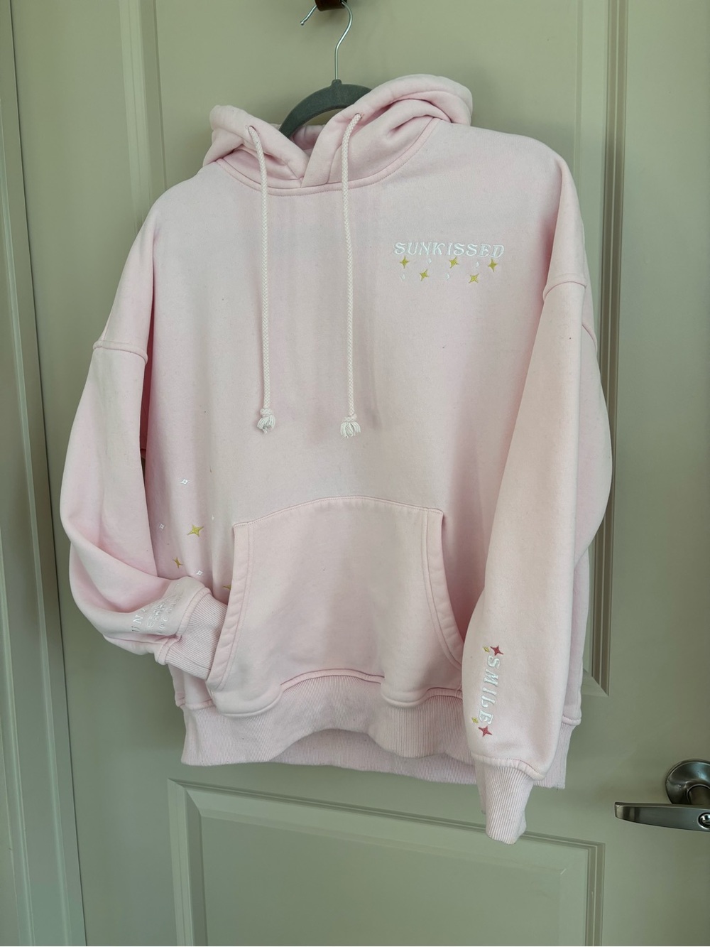 Sunkissed Coconut Pink Women's Hoodie Sweatshirt size s